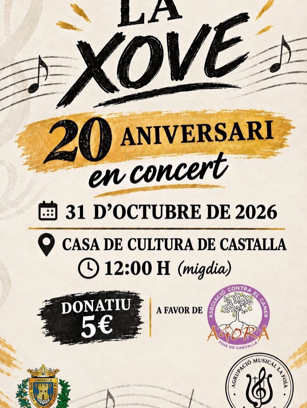 *NOU EVENT* LA MÚSICA TAMBÉ ÉS SOLIDARITAT!