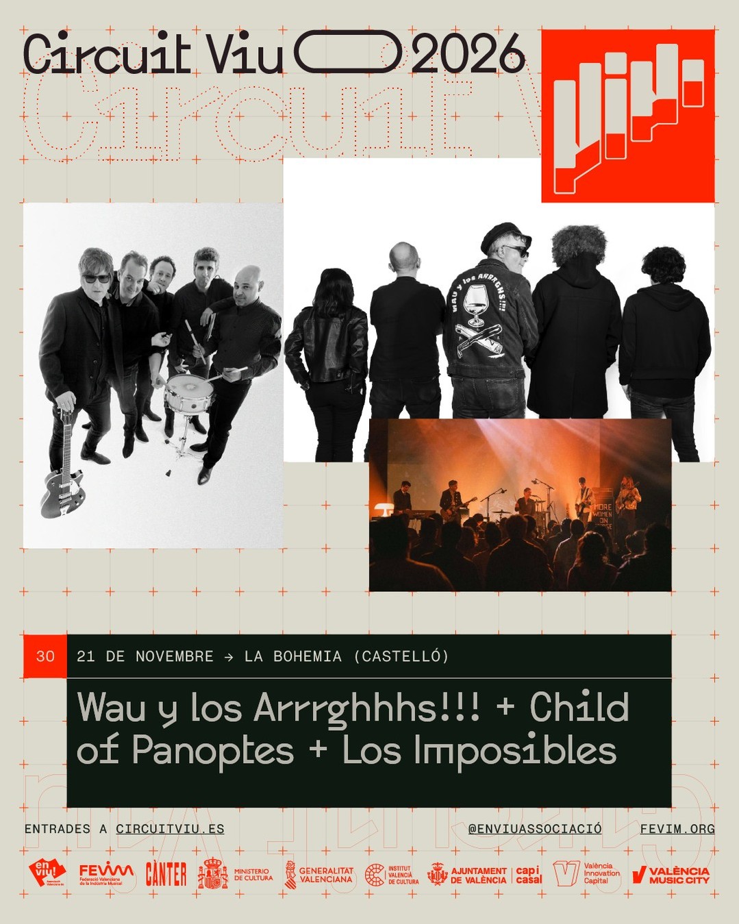 Wau y los Arrrghhhs!!! + Child of Panoptes + Los Imposibles