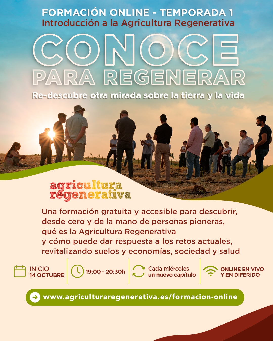 Conoce para Regenerar - Agricultura regenerativa