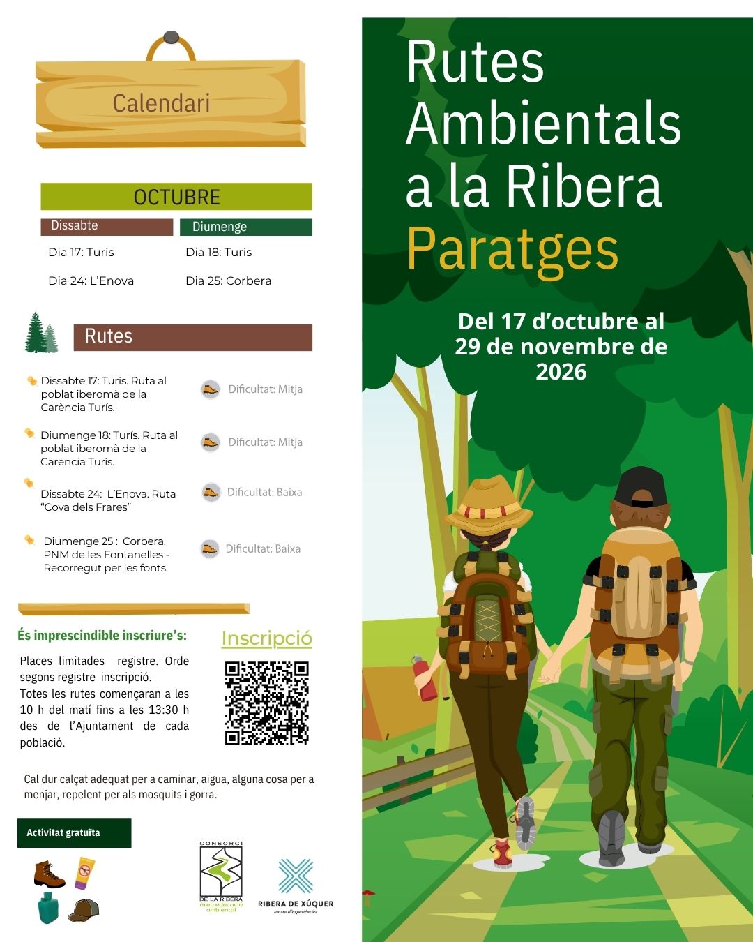 Rutes Ambientals a la Ribera Paratges