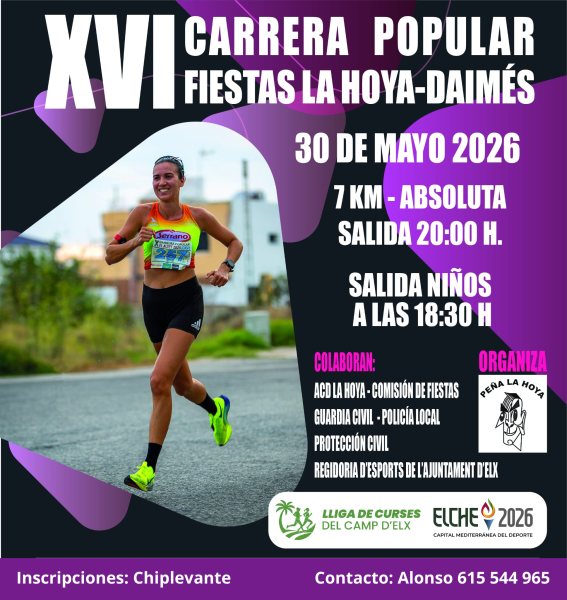 XVI Carrera Popular Fiestas la Hoya-Daimés
