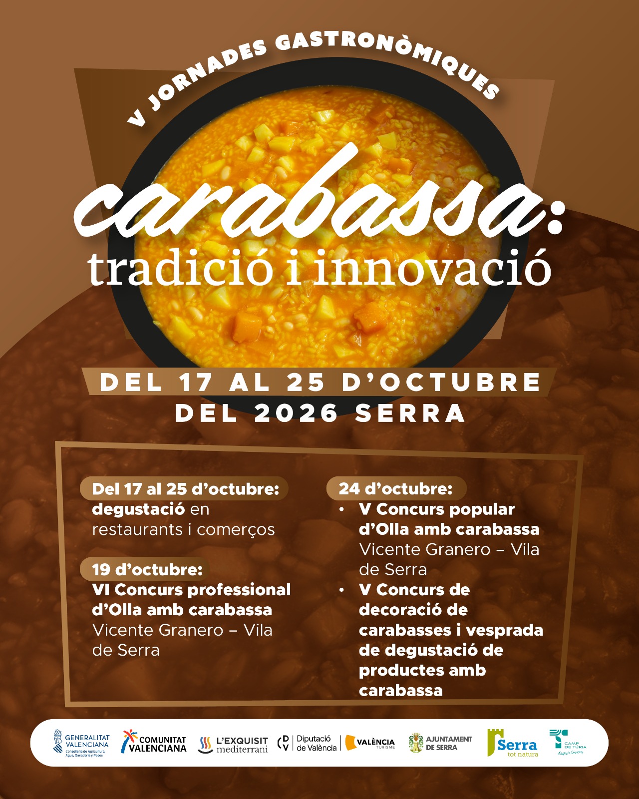 V Jornades Gastronòmiques carabassa: tradició i innovació