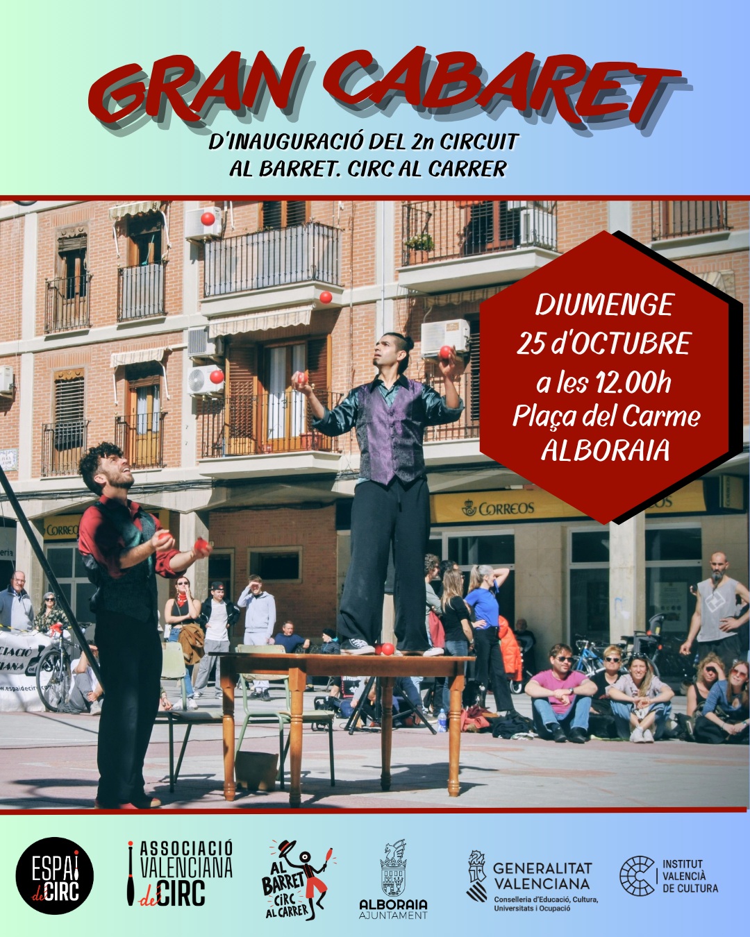 GRAN CABARET D'INAUGURACIÓ DEL 2n CIRCUIT AL BARRET. CIRC AL CARRER
