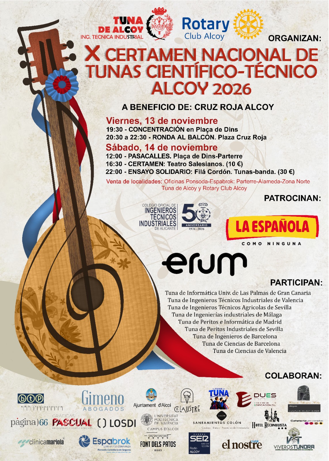 X Certamen Nacional de Tunas  Científico-Técnico Alcoy