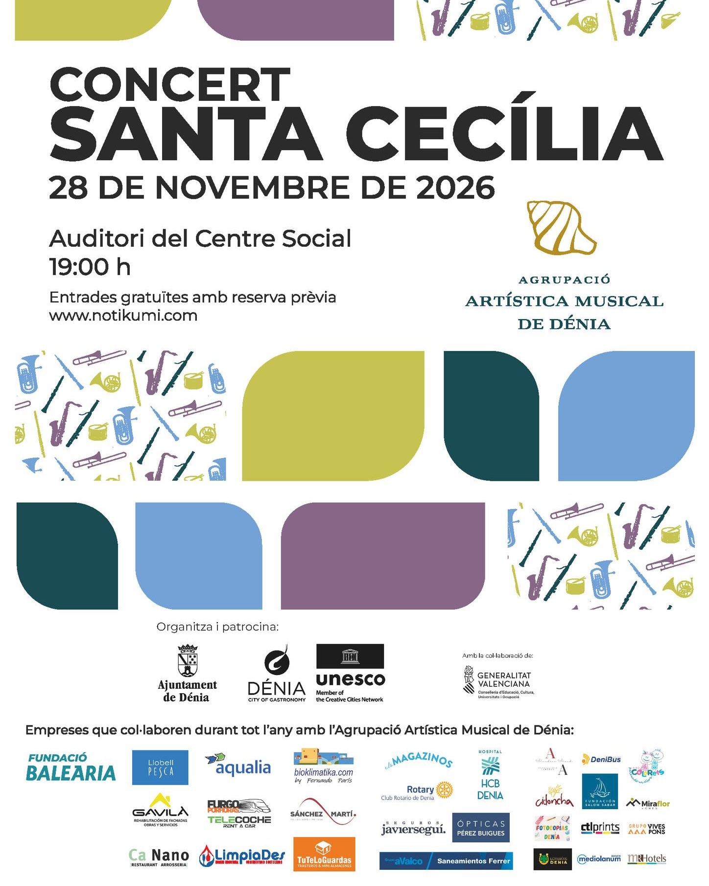 Concert Santa Cecília - A.A. MUSICAL DE DENIA