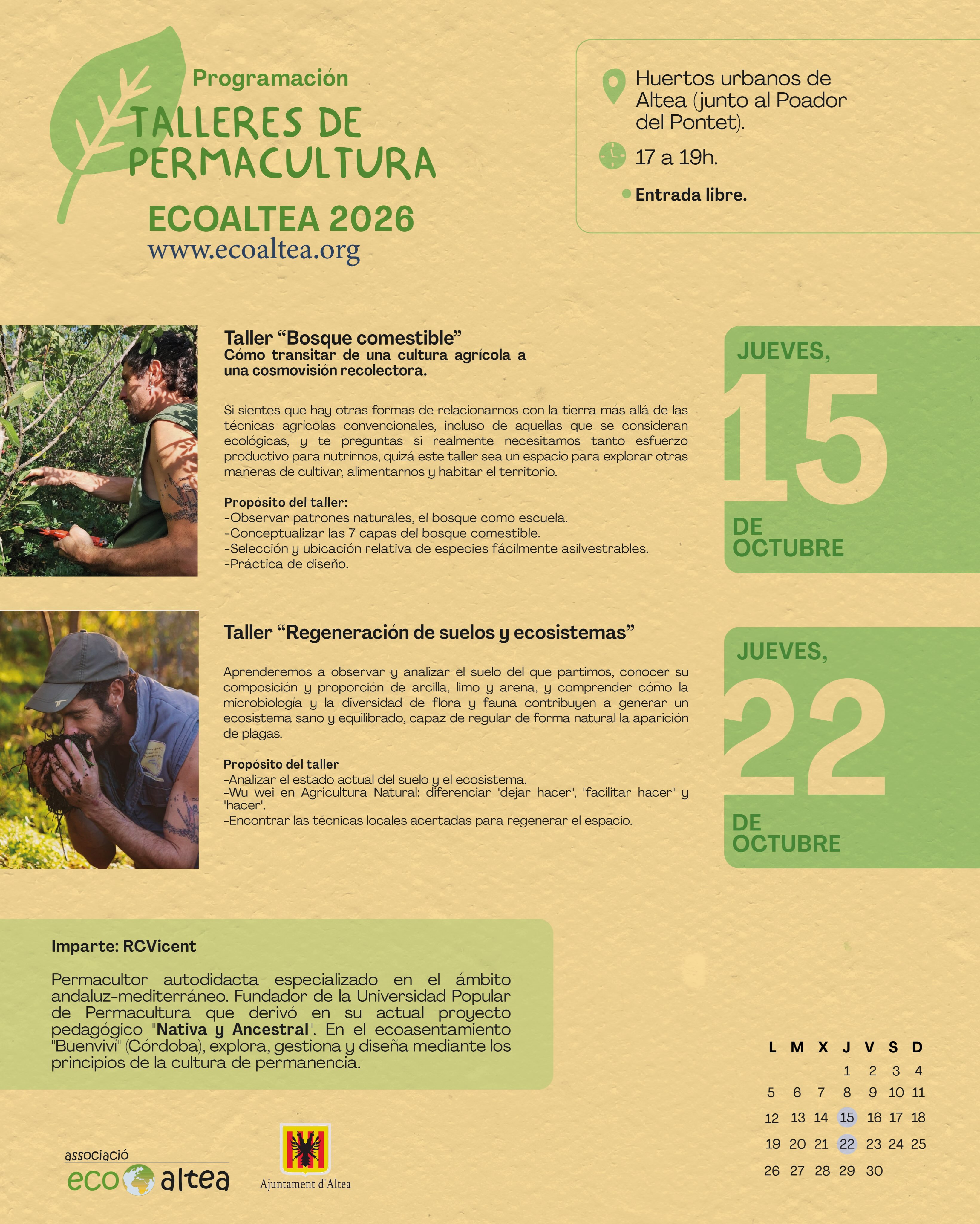TALLERES DE PERMACULTURA