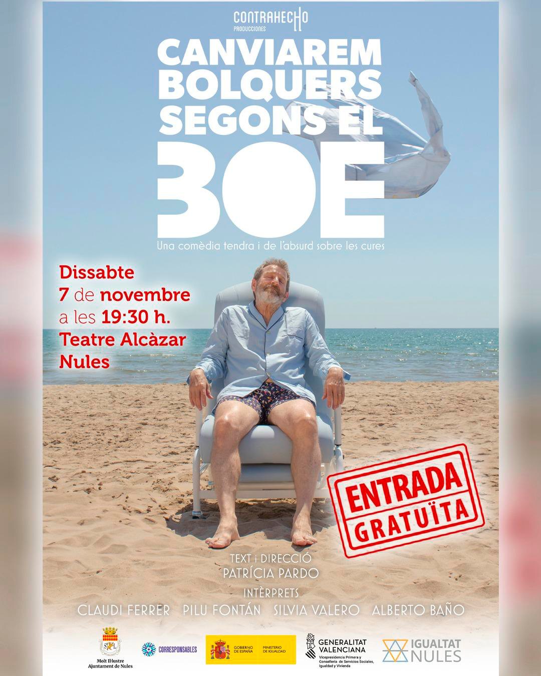 Canviarem bolquers segons el BOE - Comedia