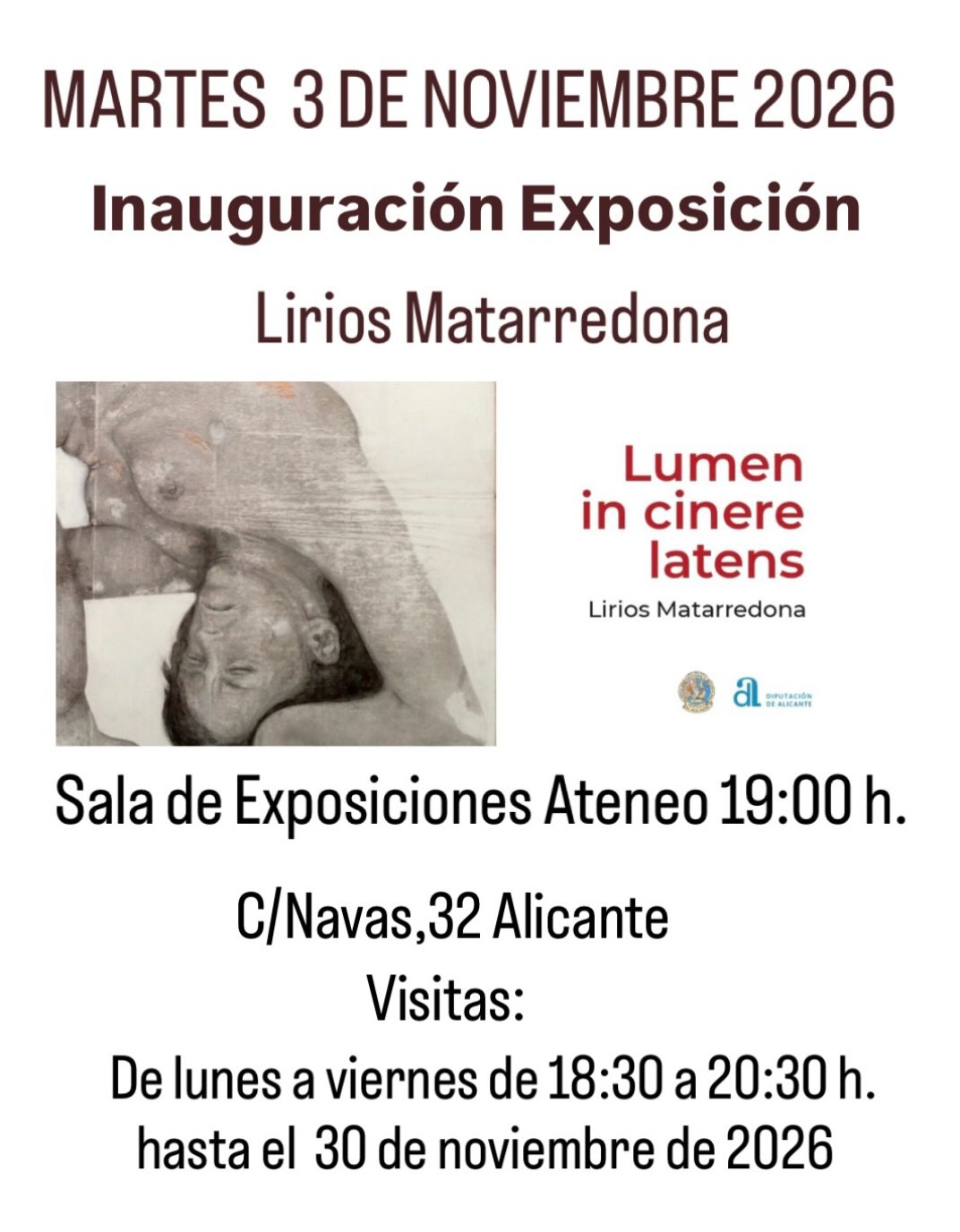EXPO - Lumen in cinere latens - LIRIOS MATARREDONA