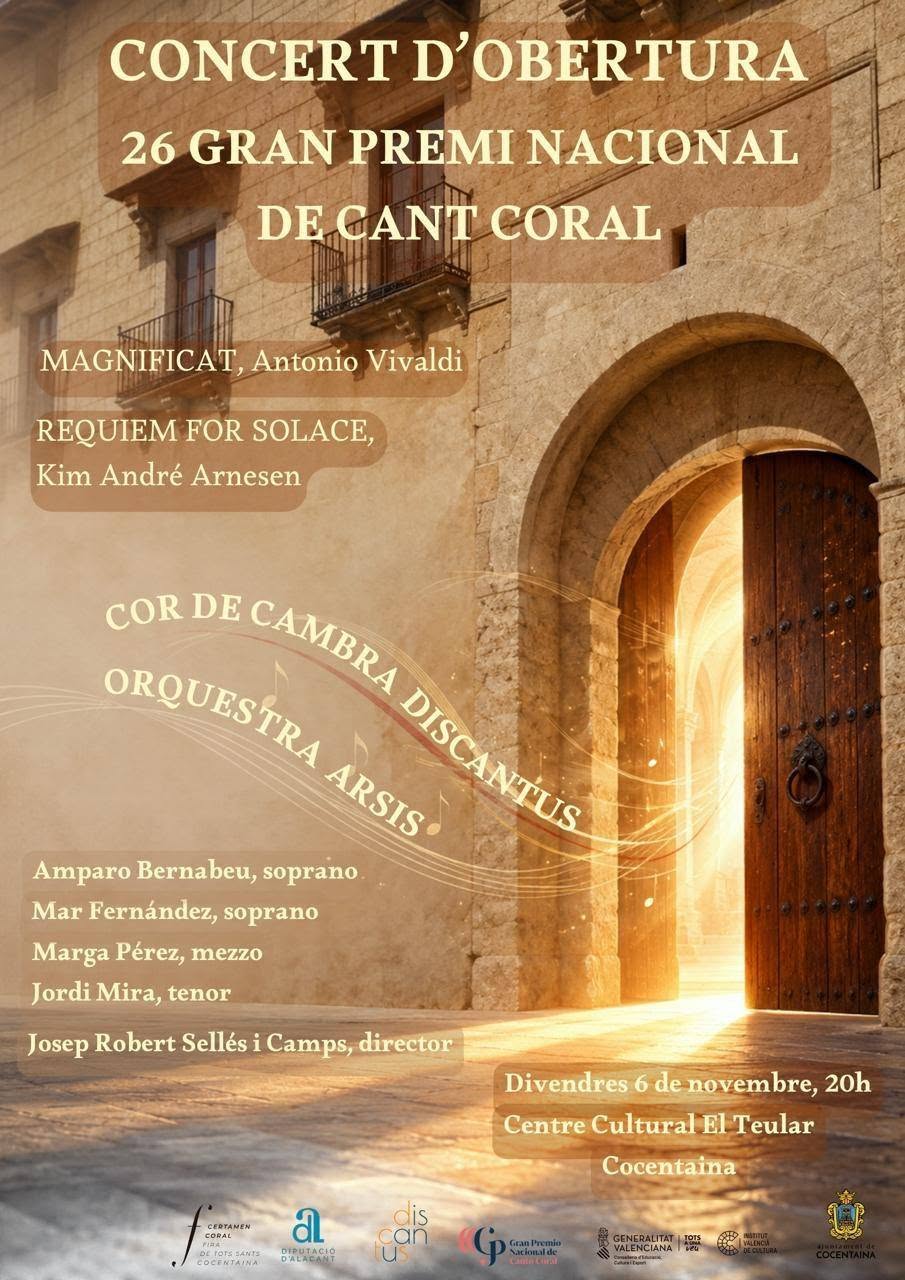 CONCERT D'OBERTURA 26 GRAN PREMI NACIONAL DE CANT CORAL