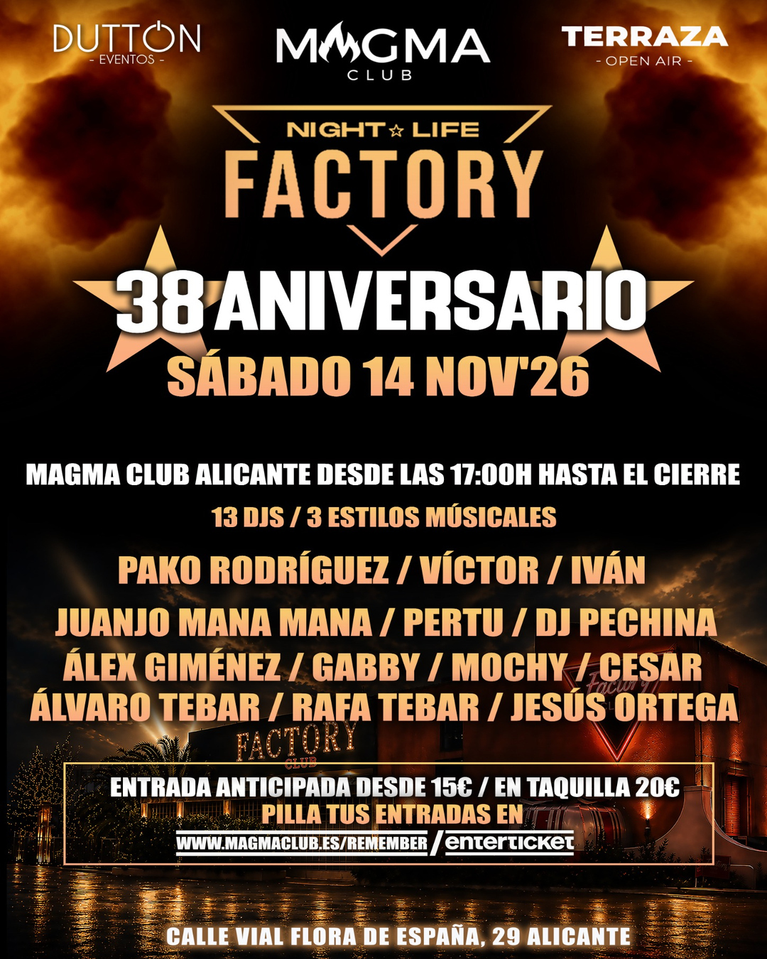 Factory 38 Aniversario