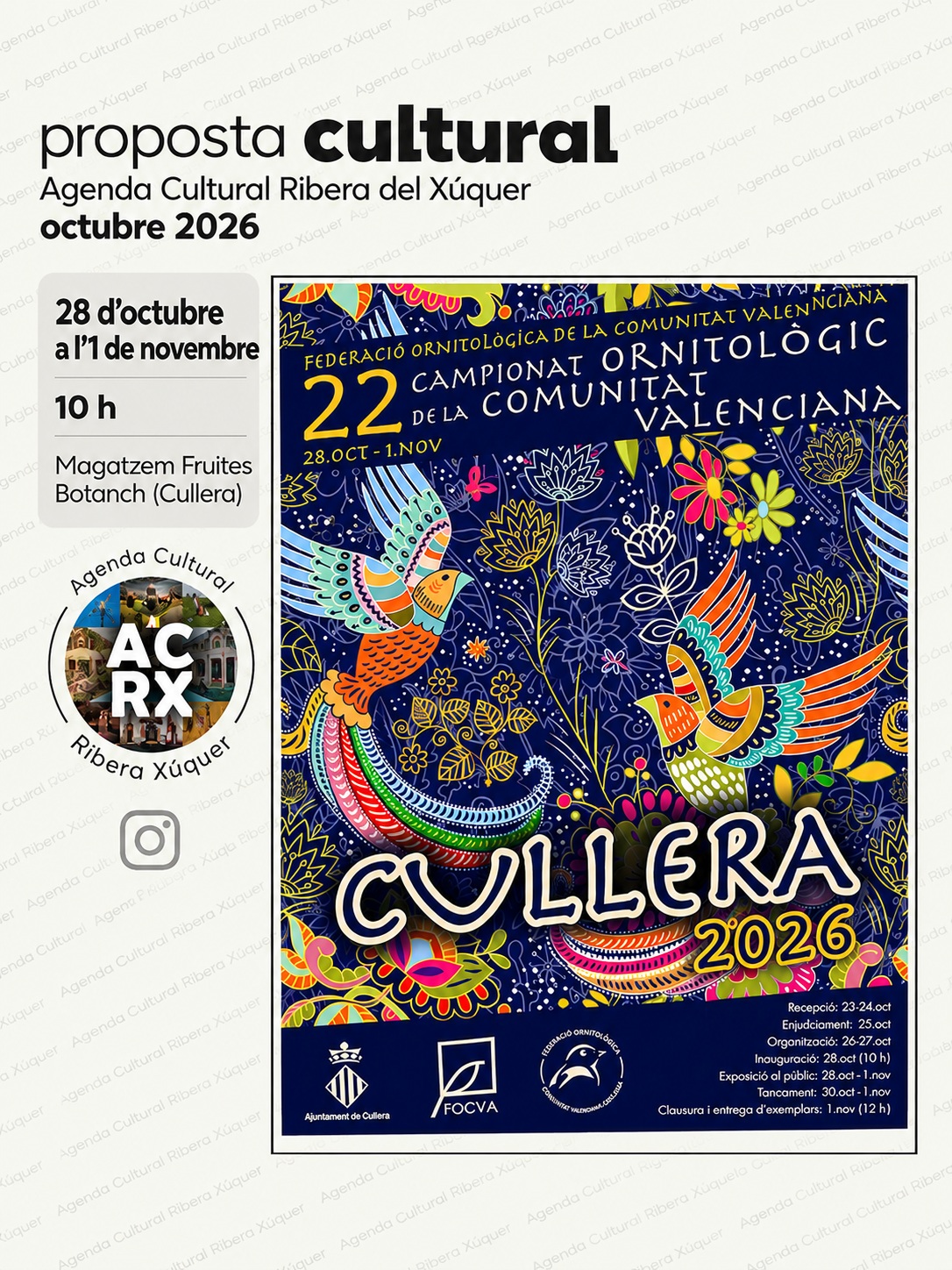 XXII Campionat Ornitològic de la Comunitat Valenciana