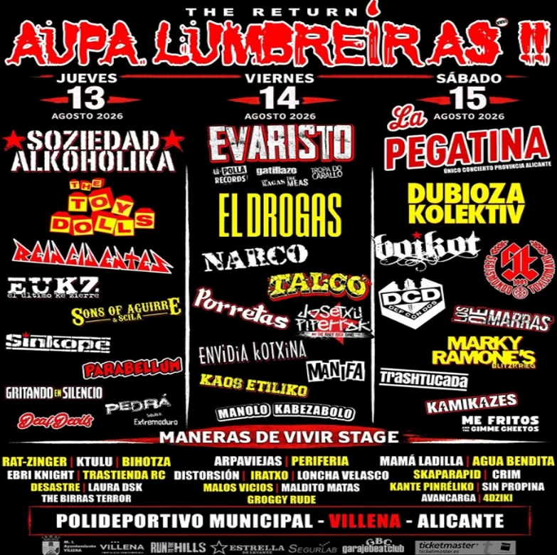 AUPA LUMBREIRAS  - FESTIVAL RABOLAGARTIJA