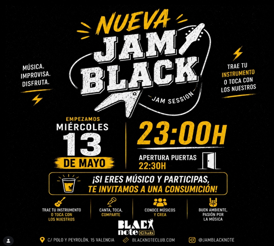 JAM BLACK -  MUSICA  DE IMPROVISACIÓN