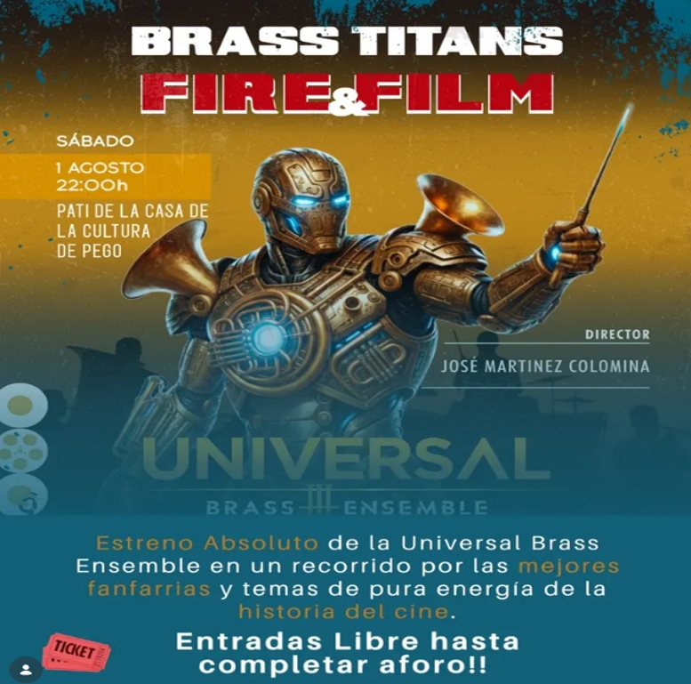 BRASS TITANS FIRE&FILM - CONCIERTO TEMAS  CINEMATOGRAFICOS