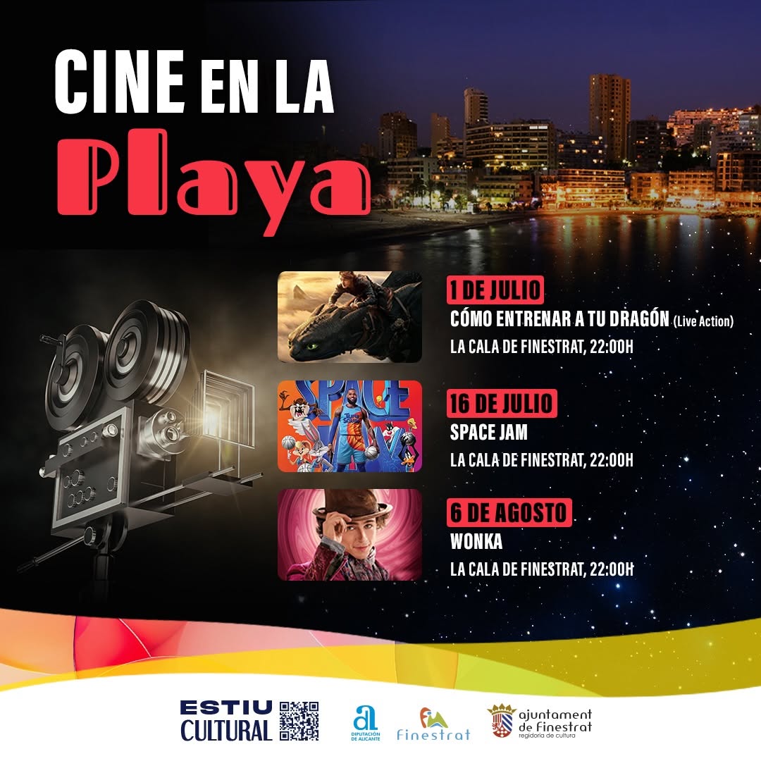 Cine en la Playa de la Cala de Finestrat