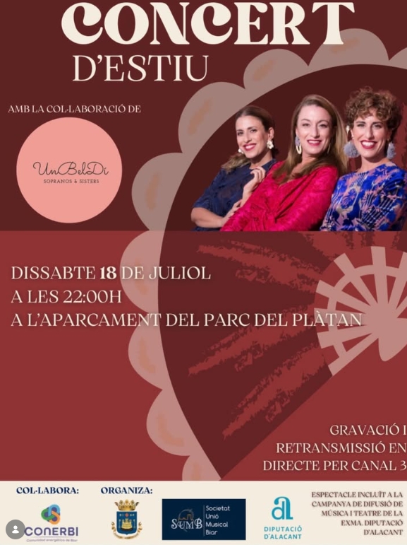 CONCERT D'ESTIU  SUMB  - SOCIETAT UNION MUSICAL DE BIAR