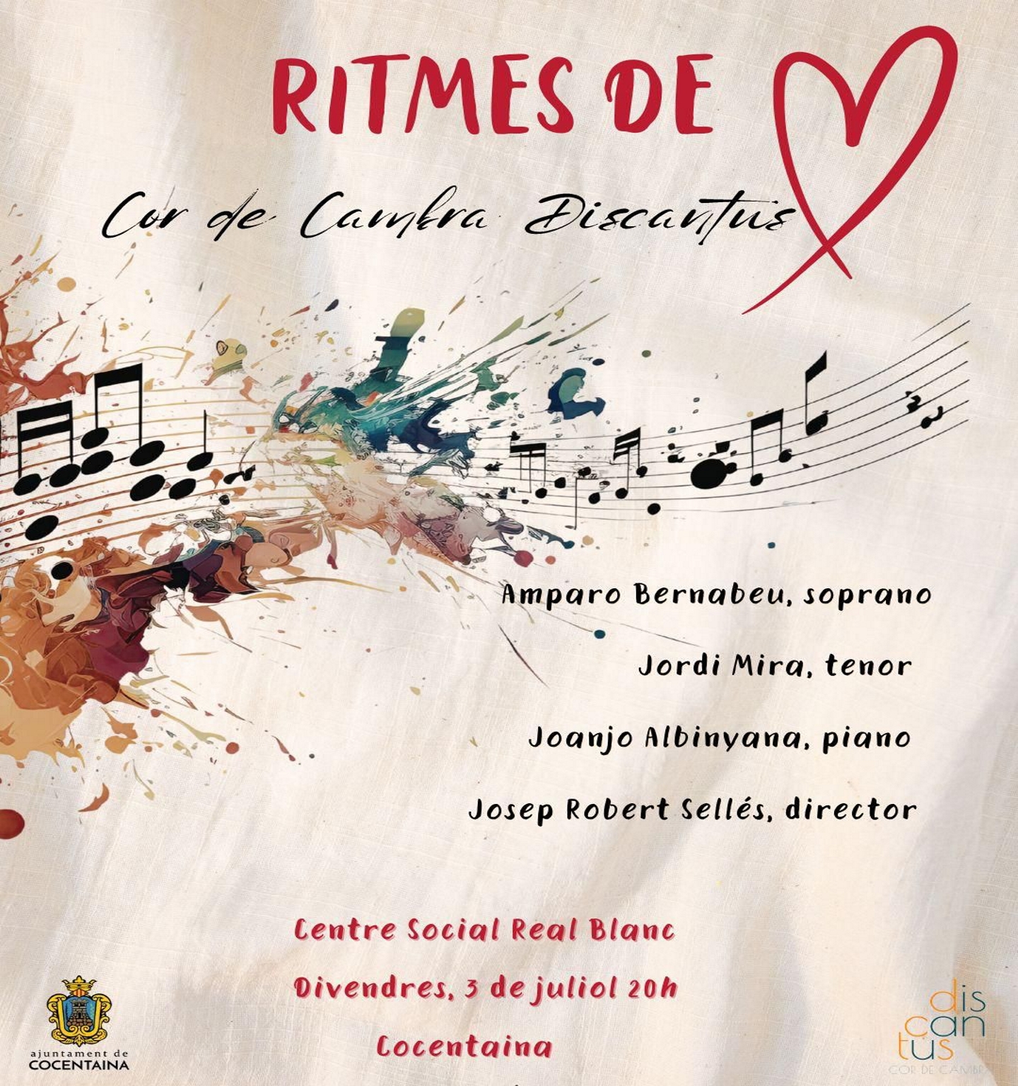 RITMES DE COR  - CONCERT COR DE CAMBRA DISCANTUS