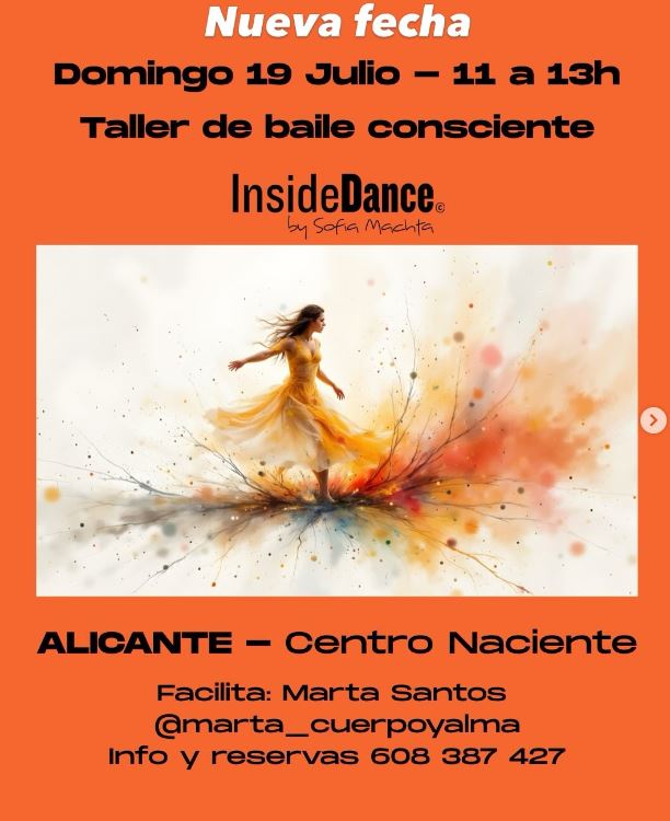 TALLER DE BAILE CONSCIENTE - INSIDE DANCE