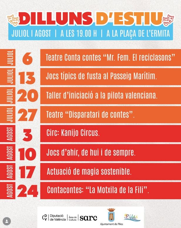 DILLUNS D'ESTIU  A PILES