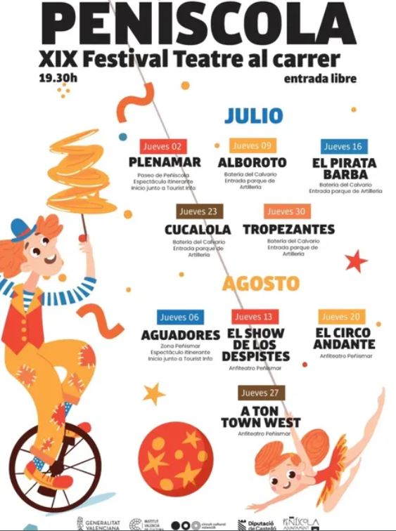 XIX FESTIVAL DE TEATRE AL CARRER - PEÑISCOLA