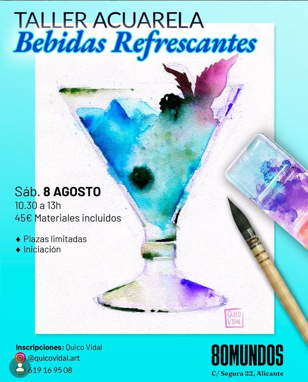 TALLER ACUARELA - BEBIDAS REFRESCANTES
