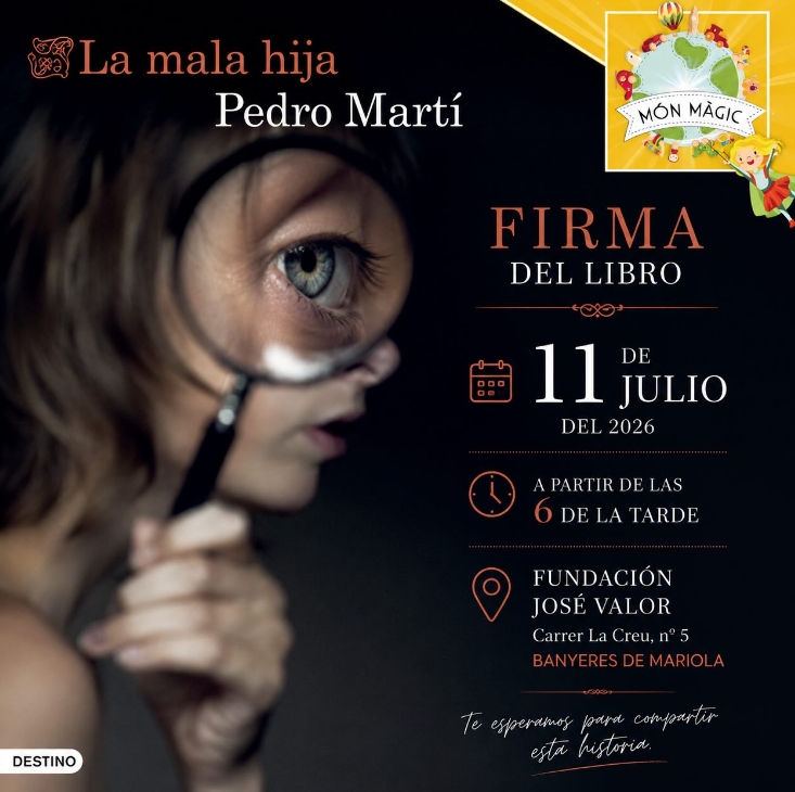 LA MALA HIJA -  PEDRO MARTÍ -  FIRMA DEL LIBRO