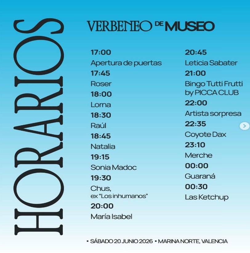 VERBENEO DE MUSEO  - FESTIVAL  MUSICA
