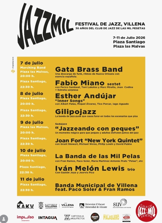 JAZZMILL - FESTIVAL DE JAZZ VILLENA
