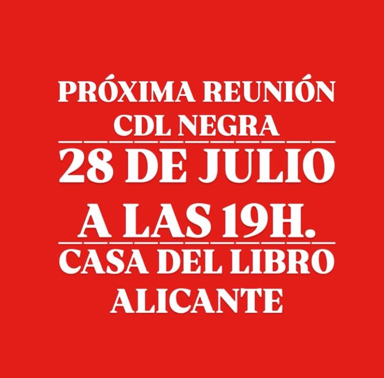 CDL NEGRA - CLUB DE LECTURA CASA DEL LIBRO  ALICANTE