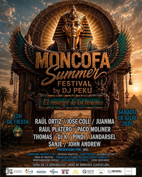 MONCOFA SUMMER FESTIVAL -  EL RESURGIR DE LOS FARAONES