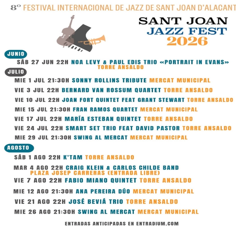 JAZZ FEST - 8º FESTIVAL INTERNACIONA DE JAZZ DE SANT JOAN D'ALACANT