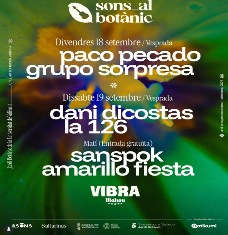 SONS AL BOTANIC  - MUSICA EN DIRECTE I NATURALESA
