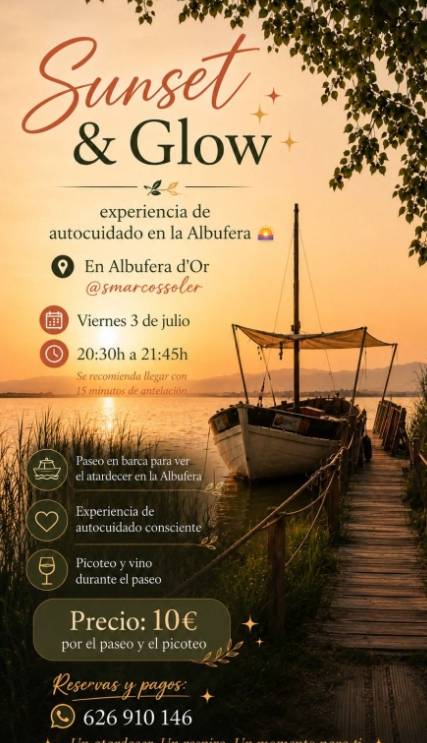 SUNSET & GLOW * EXPERIENCIA DE AUTOCUIDADO EN LA ALBUFERA