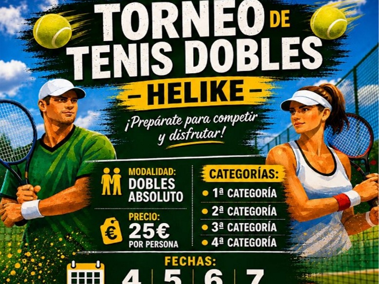 TORNEO DE TENIS DOBLES - HELIKE