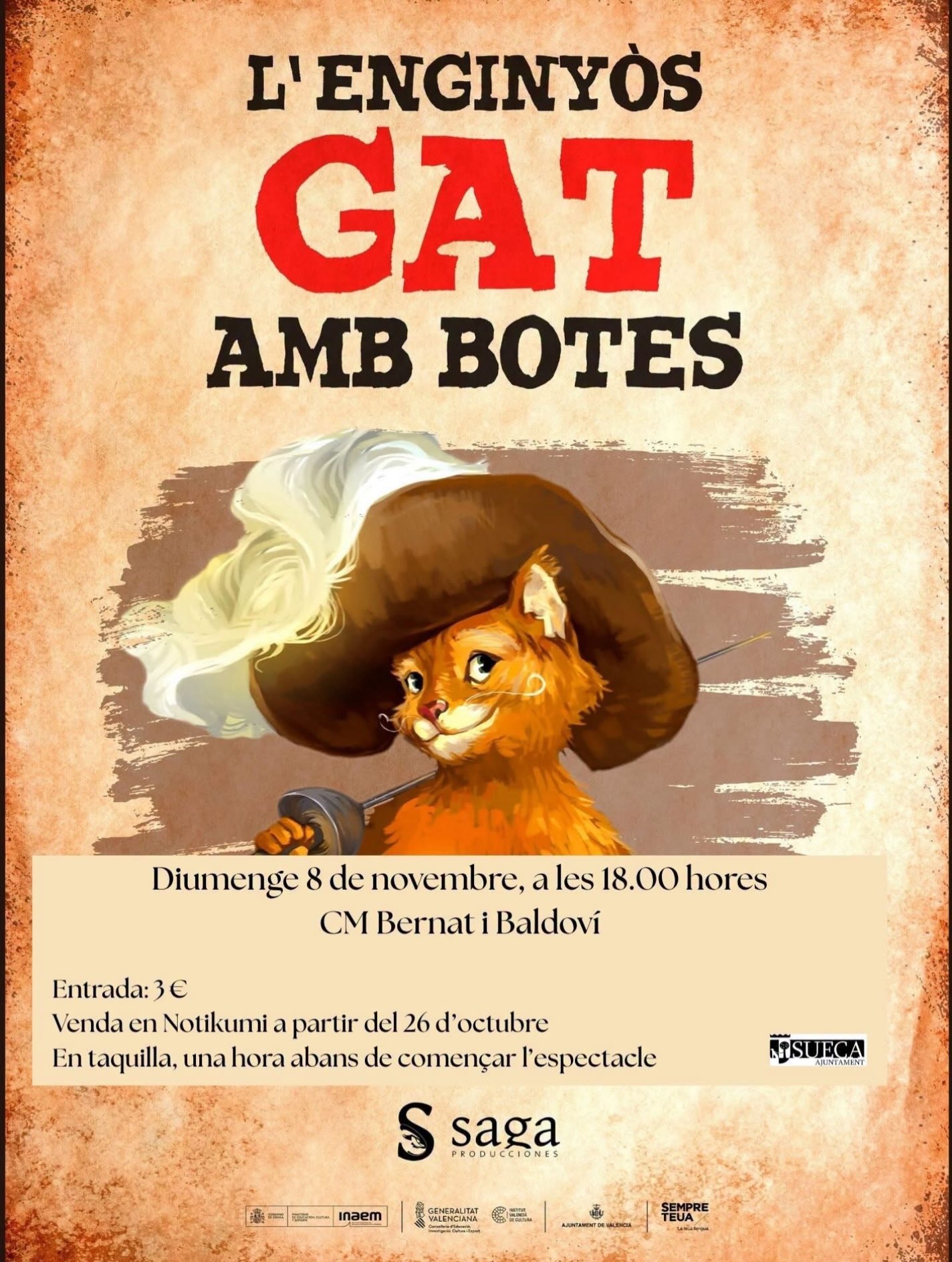 L'enginyós Gat amb Botes - Teatre familiar