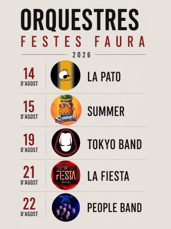 FESTES FAURA  - ORQUESTRES