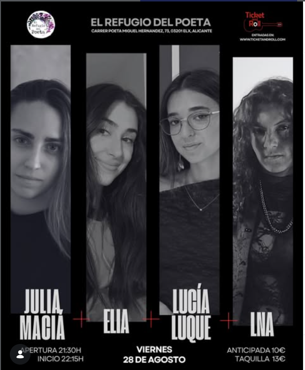 JULIA MACIA - ELIA - LUCIA LUQUE - LNA  - CONCERT