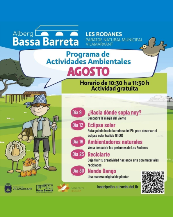 Actividades ambientales en Albergue Bassa Barreta