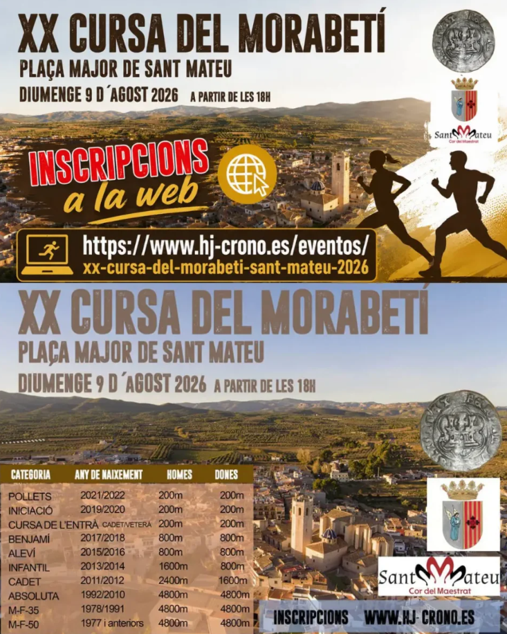 XX Cursa del Morabetí 2026 a Sant Mateu