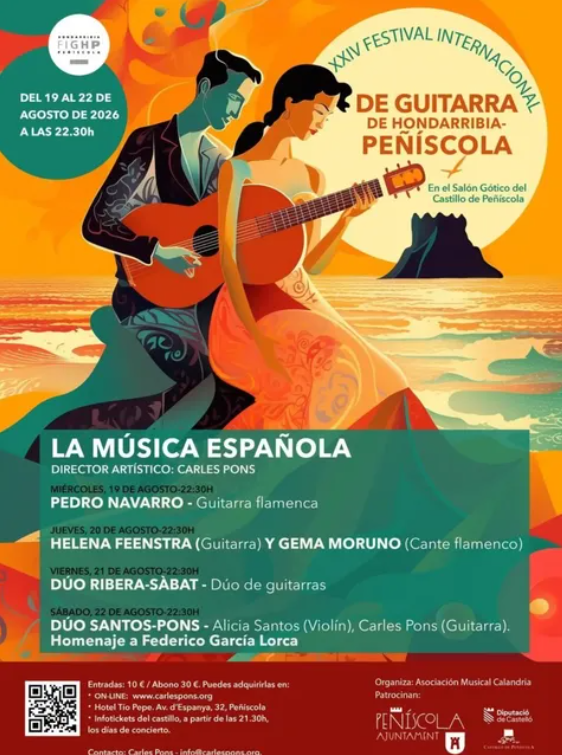 XXXIV FESTIVAL INTERNACIONAL DE GUITARRA DE HODARRIBIA - PEÑISCOLA