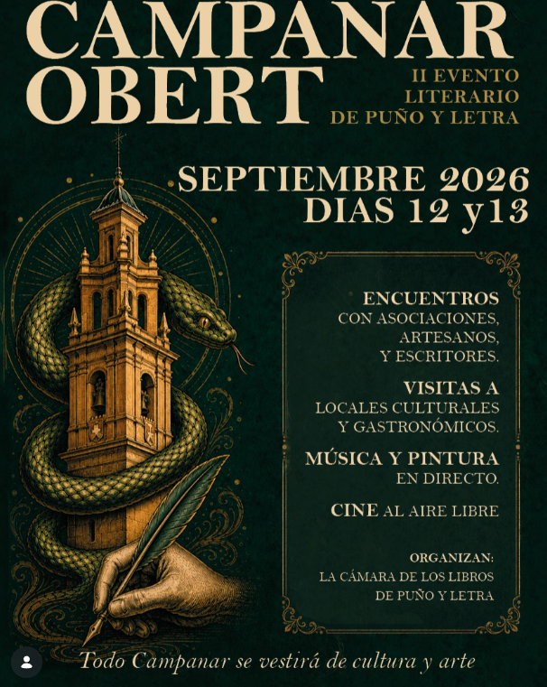 CAMPANAR OBERT - II EVENTO LITERARIO DE PUÑO Y LETRA