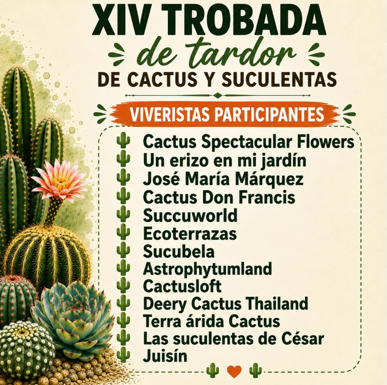 XIV TROBADA DE CACTUS Y SUCULENTAS