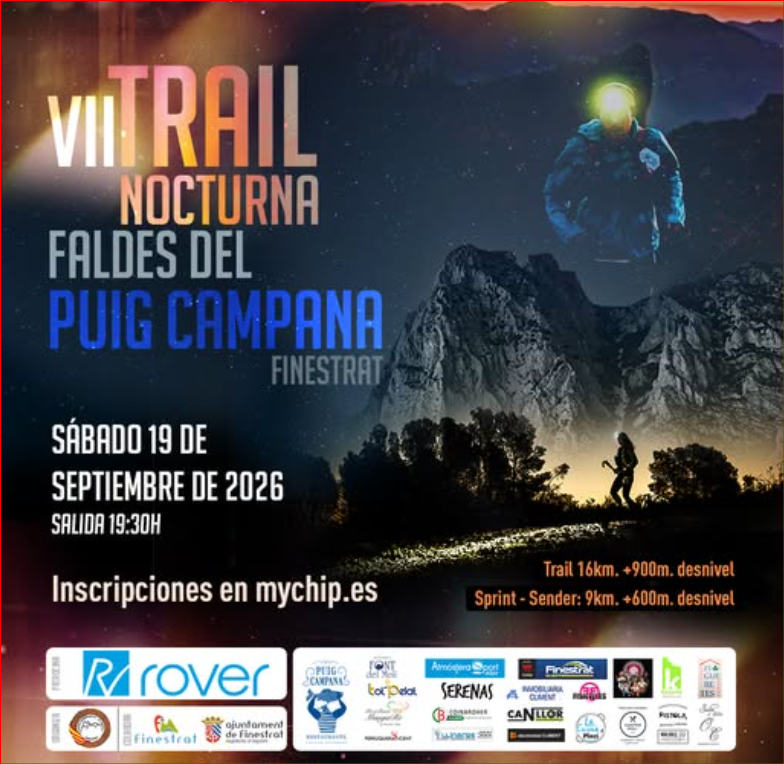 VII TRAIL NOCTURNA FALDES DEL PUIG CAMPANA
