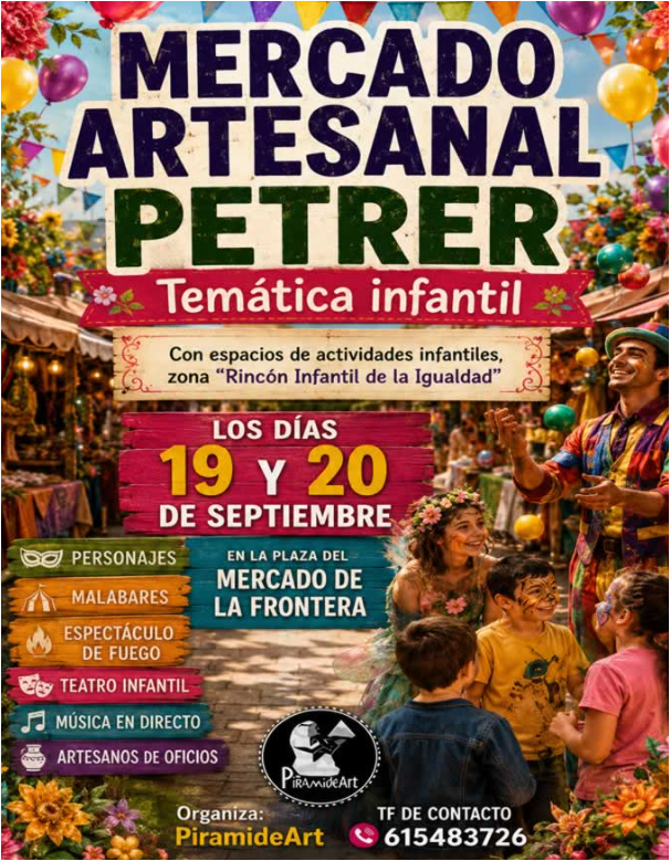 MERCADO ARTESANAL PETRER - TEMATICA INFANTIL