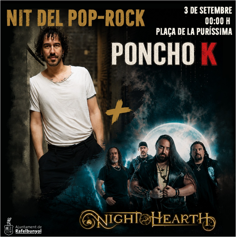 NIT DE POP - ROCK  CON  PONCHO K   I   NIGHT HEARTH