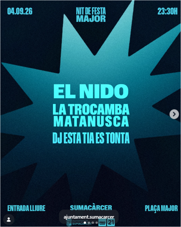 NIT DE FESTA MAJOR - EL NIDO I MES