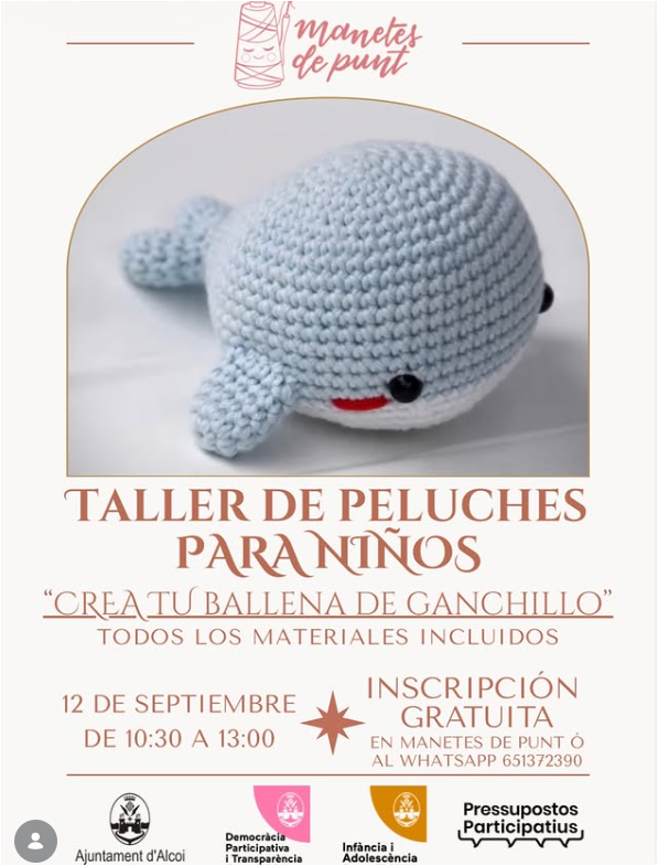 TALLER DE PELUCHES PARA NIÑOS