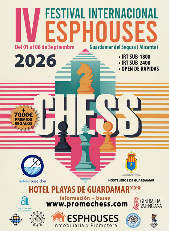 IV FESTIVAL INTERNACIONAL AJEDREZ  ESPHOUSES 2026