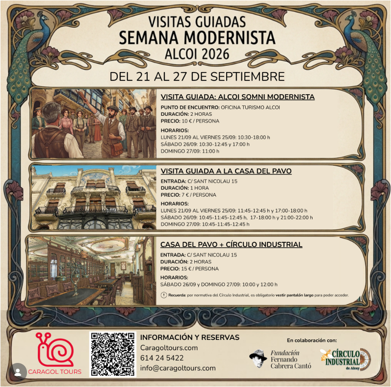 VISITAS GUIADAS SEMANA MODERNISTA ALCOI