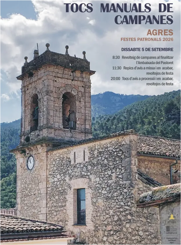 TOCS MANUALS DE CAMPANES - FESTES PATRONALS DE AGRES